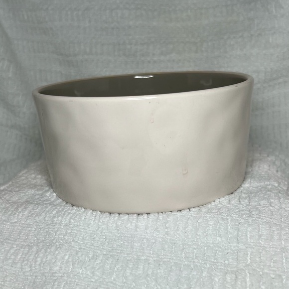 Rae Dunn 6" NIBBLE ceramic pet food bowl - Picture 3 of 5